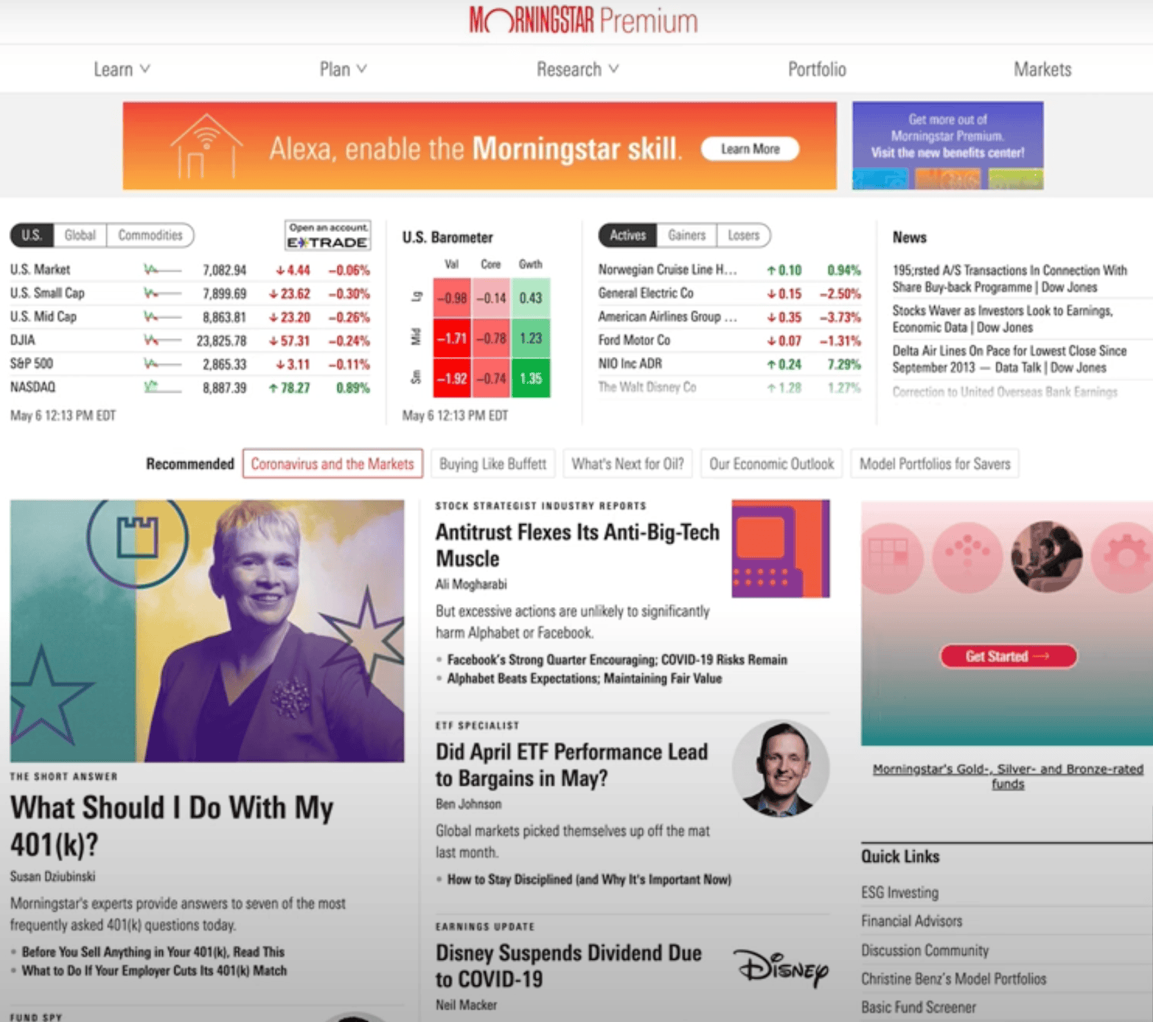 Morningstar Direct, a top Bloomberg Alternative