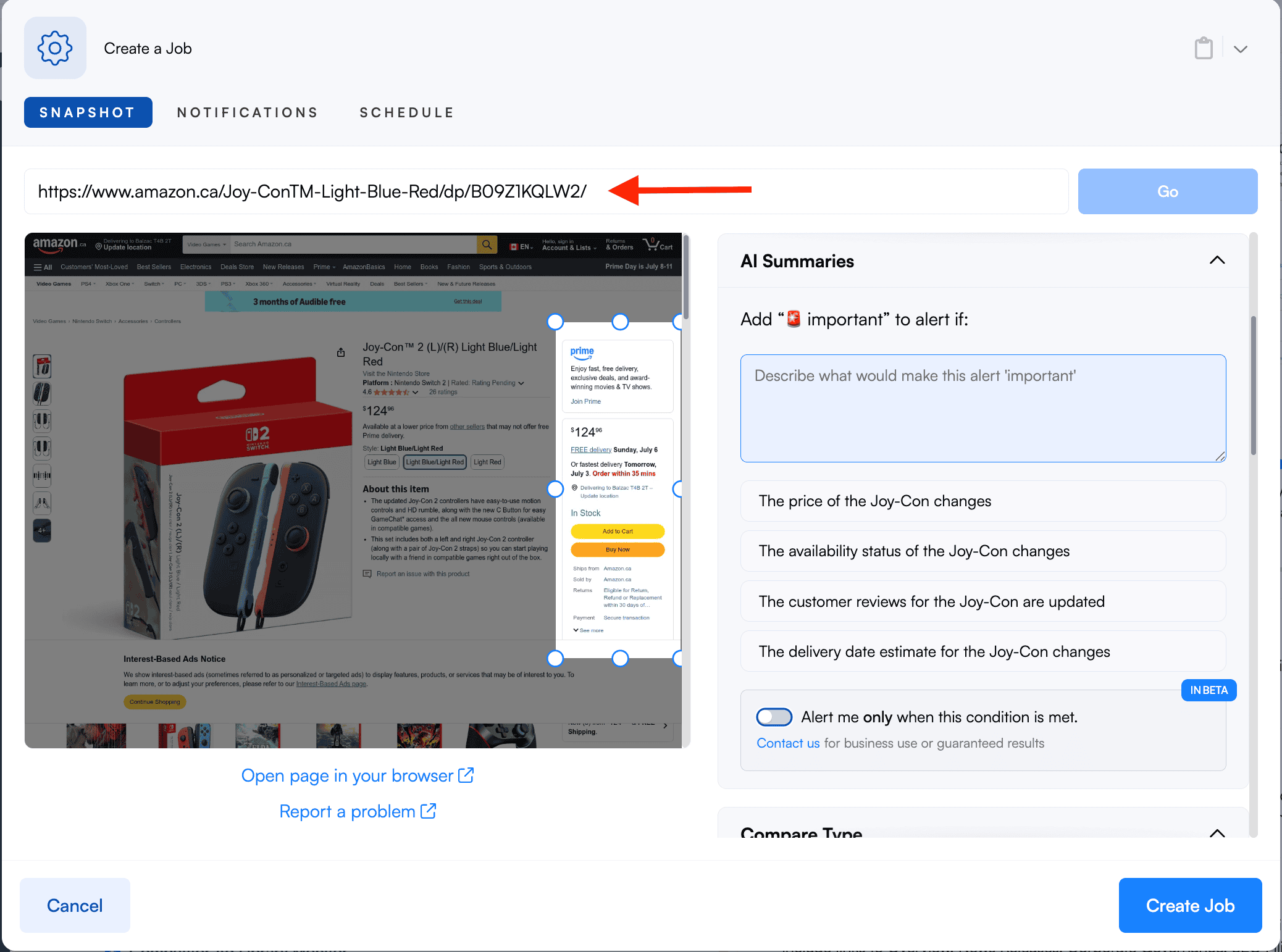 amazon buybox monitoring step 1