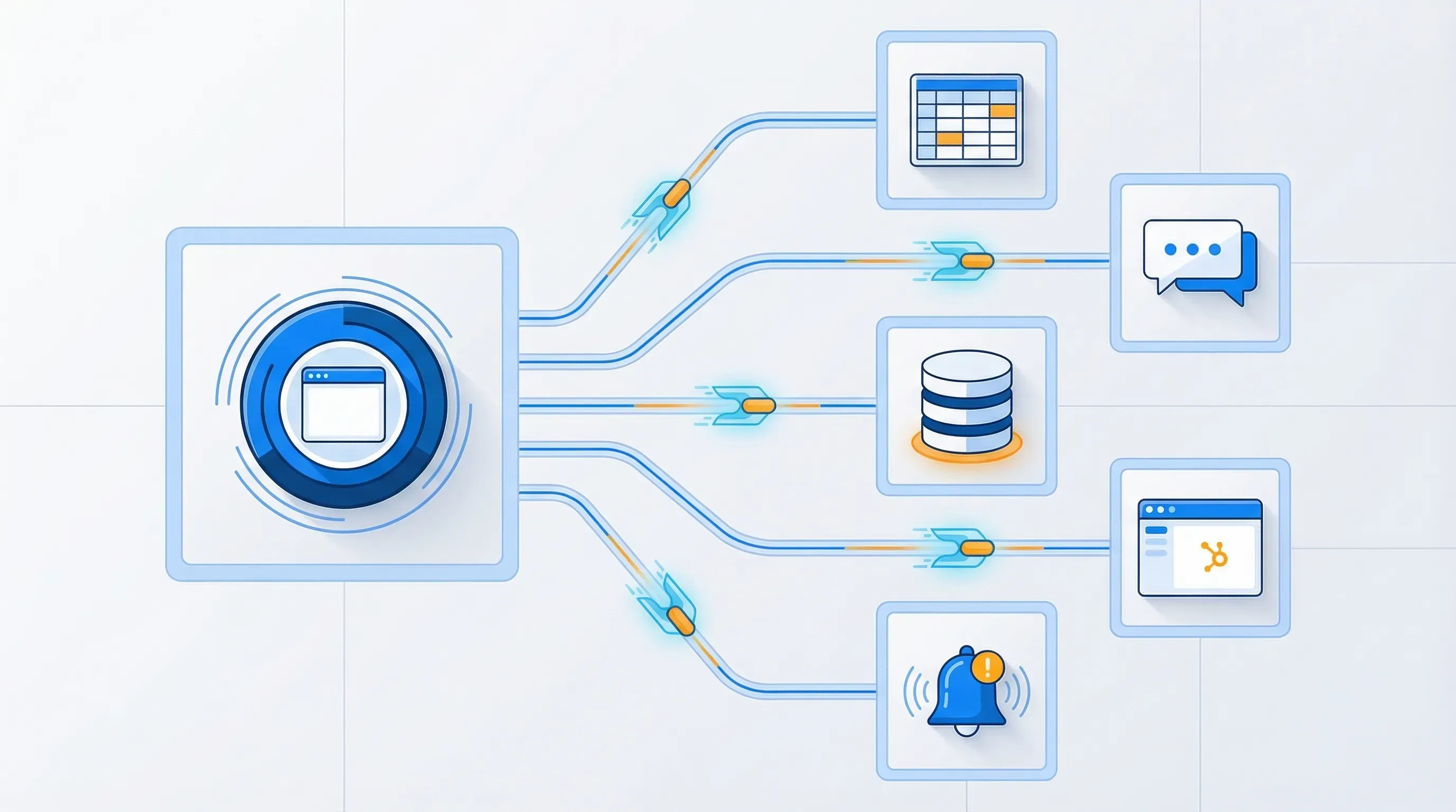 API webhook delivering scraped data to spreadsheets apps and custom systems