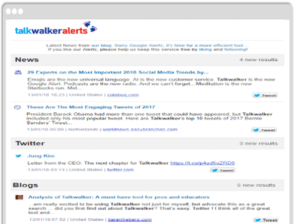 Talkwalker Alerts is a top free competitive intelligence tool for monitoring mentions on the internet