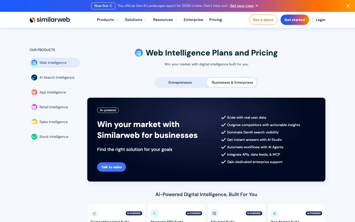 Similarweb interface captured in September 2026 for this competitor analysis tools review