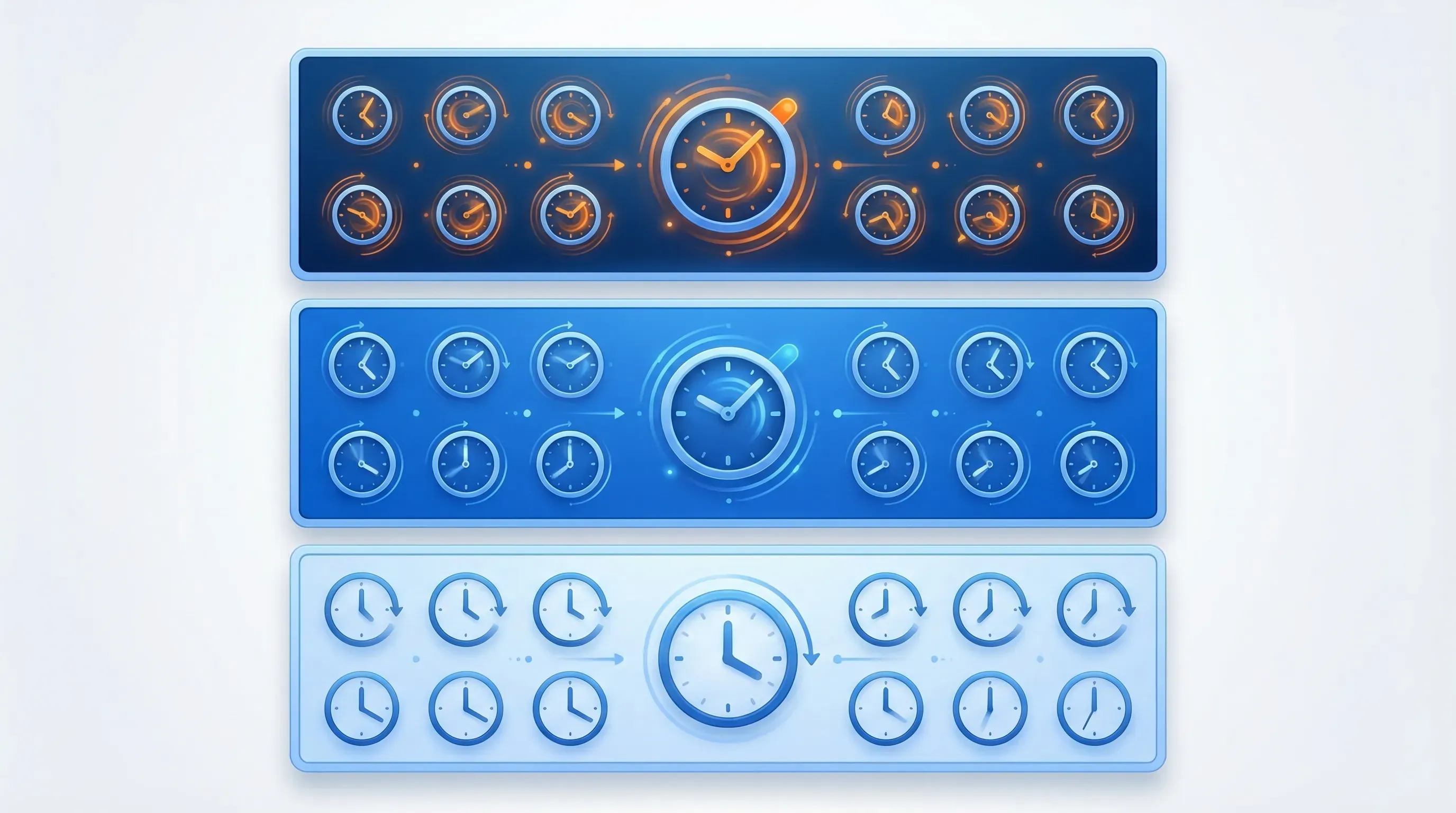 Monitoring frequency grid showing hourly daily and weekly check schedules