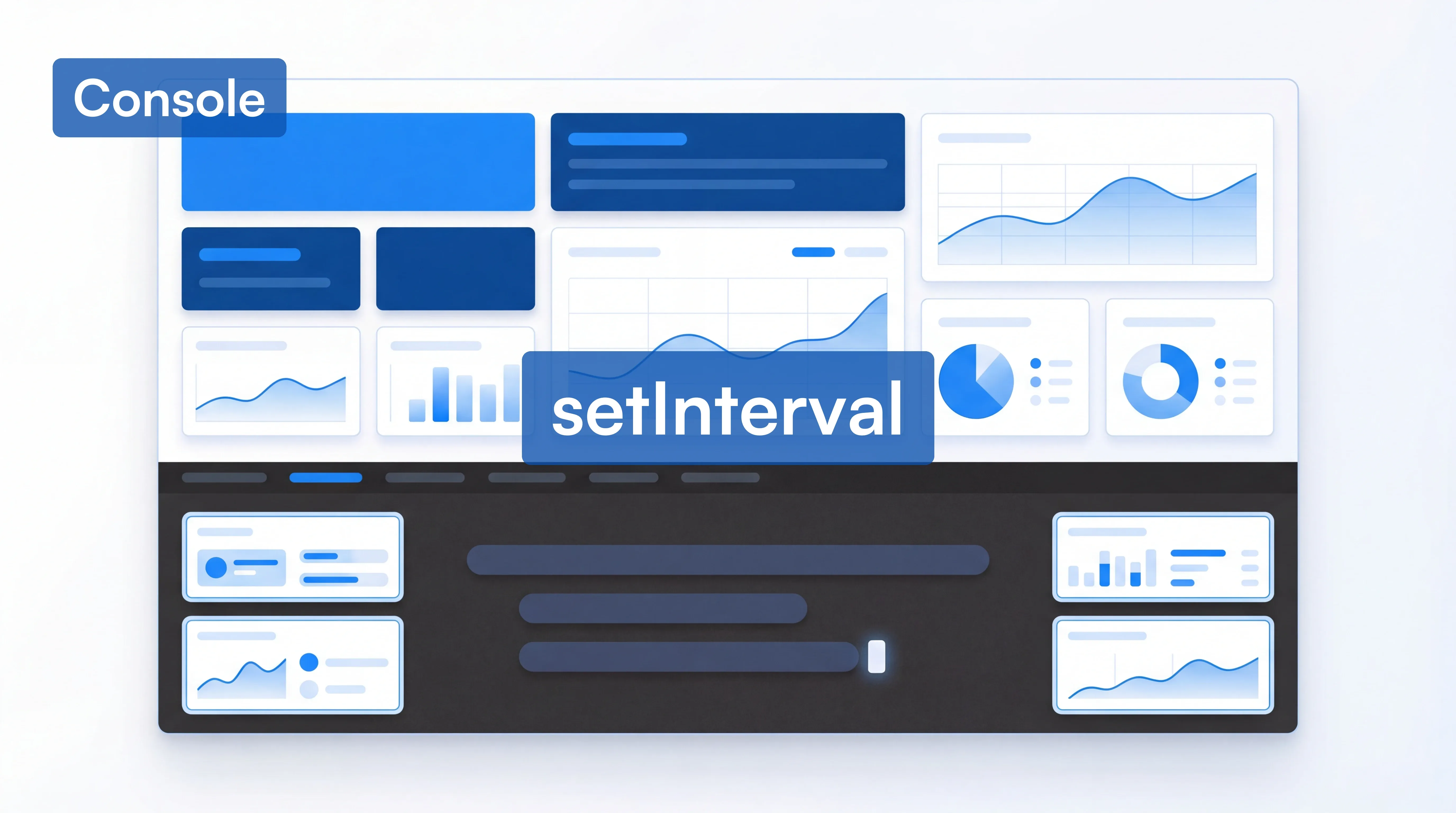 Browser DevTools console panel with JavaScript auto-refresh command entered