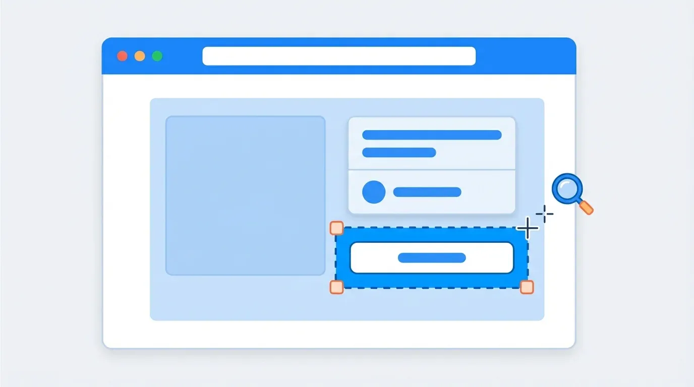 Zoomed view of product page with highlighted selection area around the add to cart button