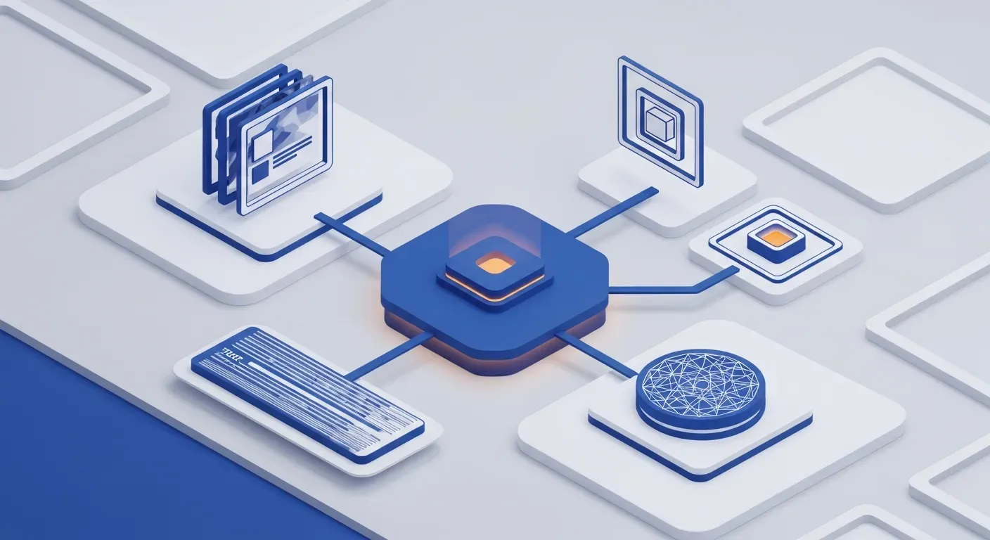 Isometric multi-method monitoring platform with four connected satellite modules