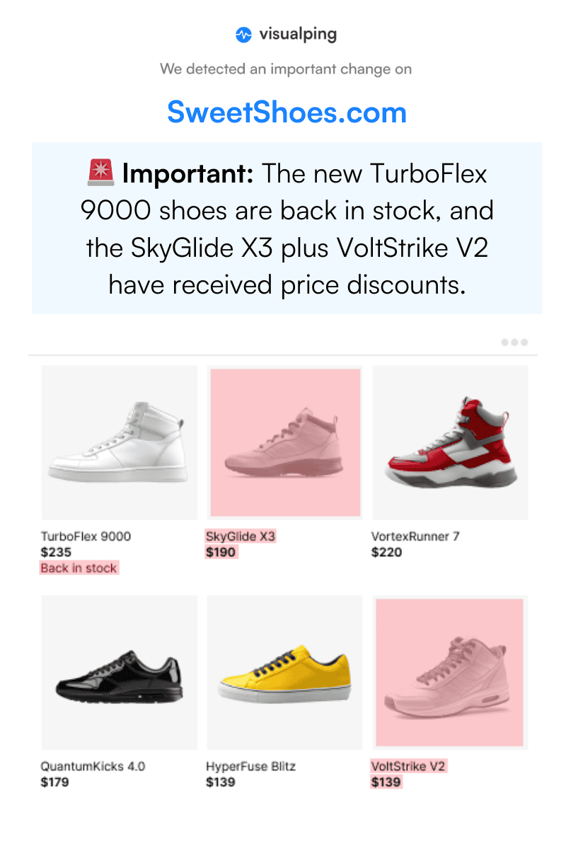 shoes-email-alert