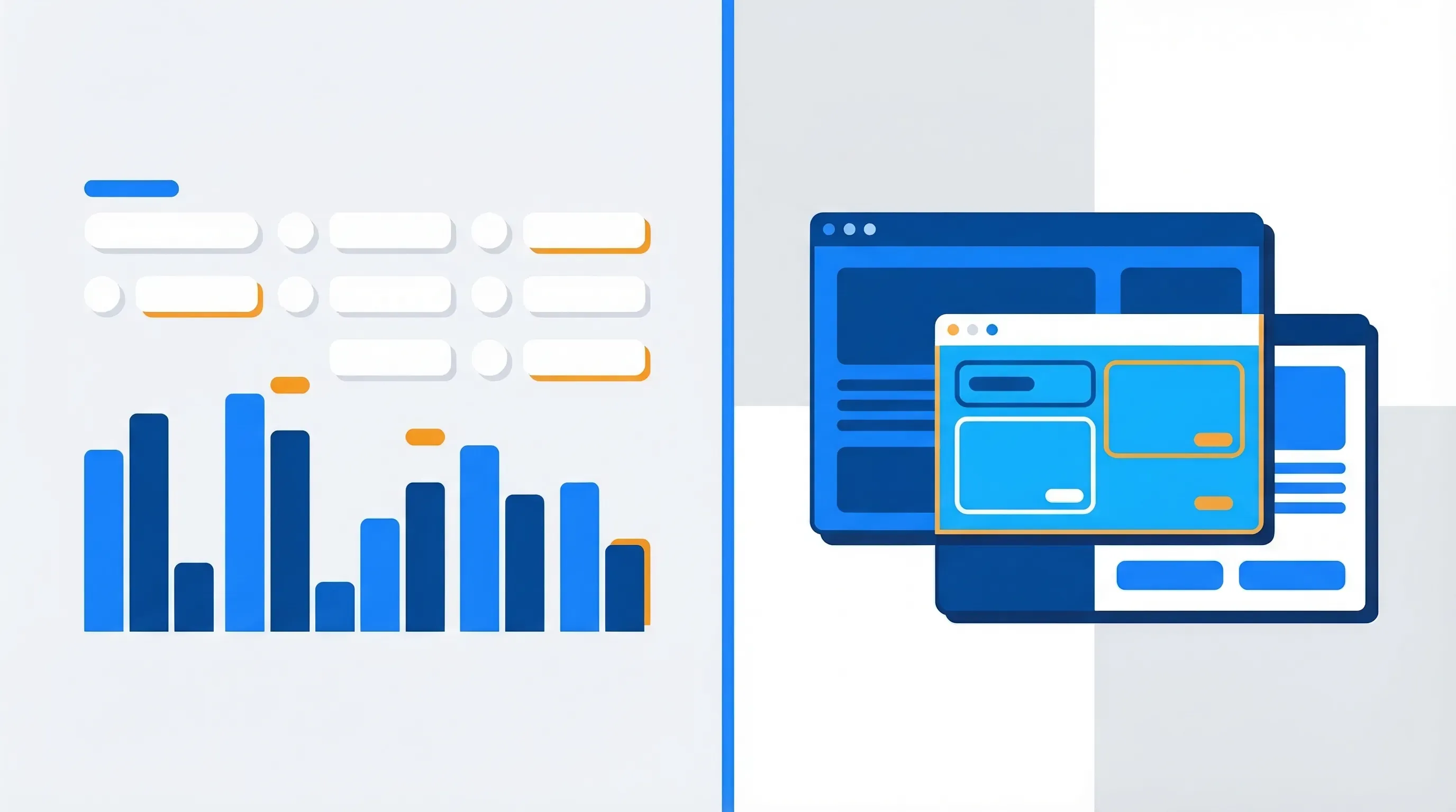 Split screen comparing rank tracking dashboard with visual SERP monitoring screenshots
