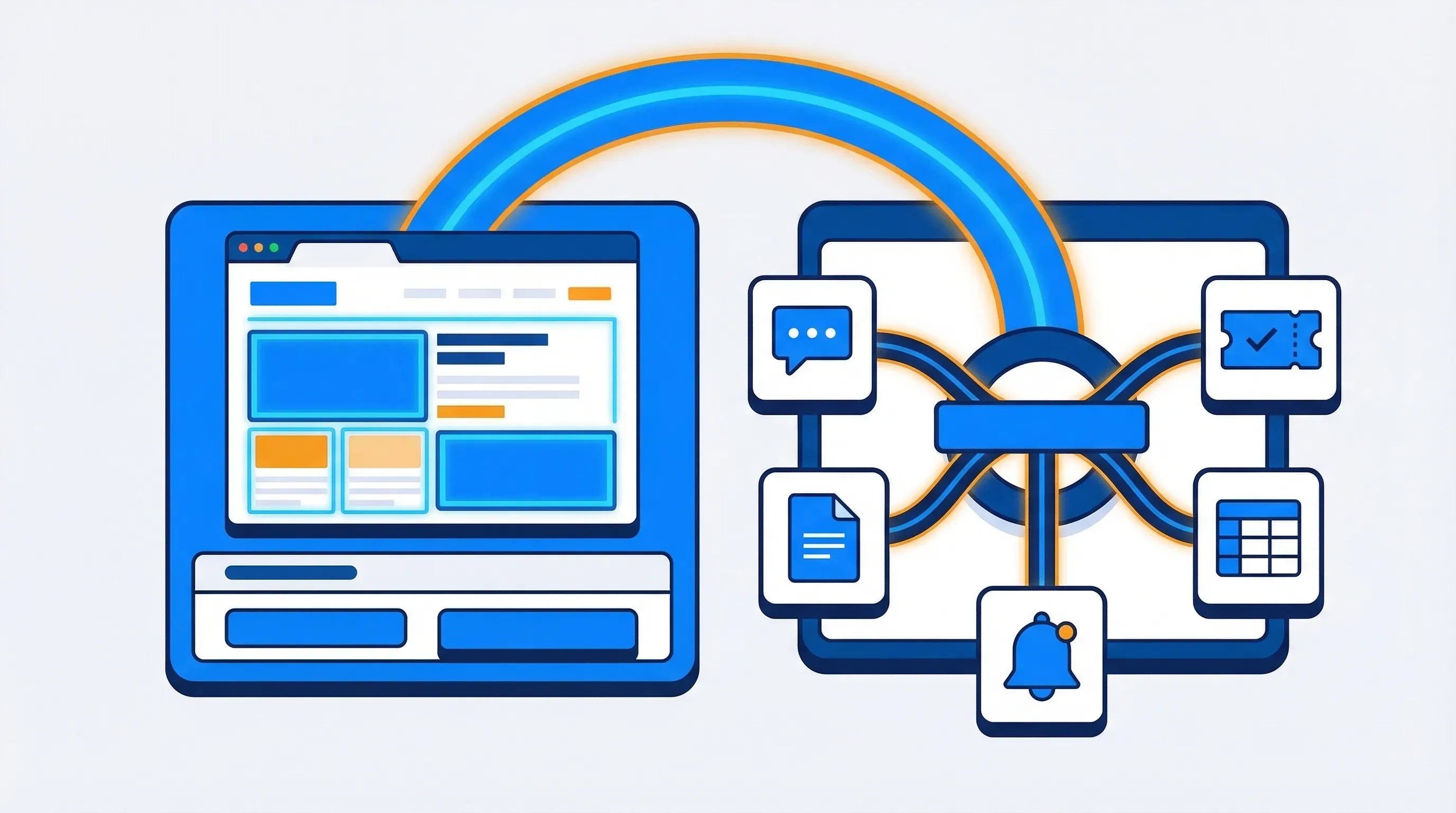 Visualping Zapier connection workflow showing trigger-to-action flow